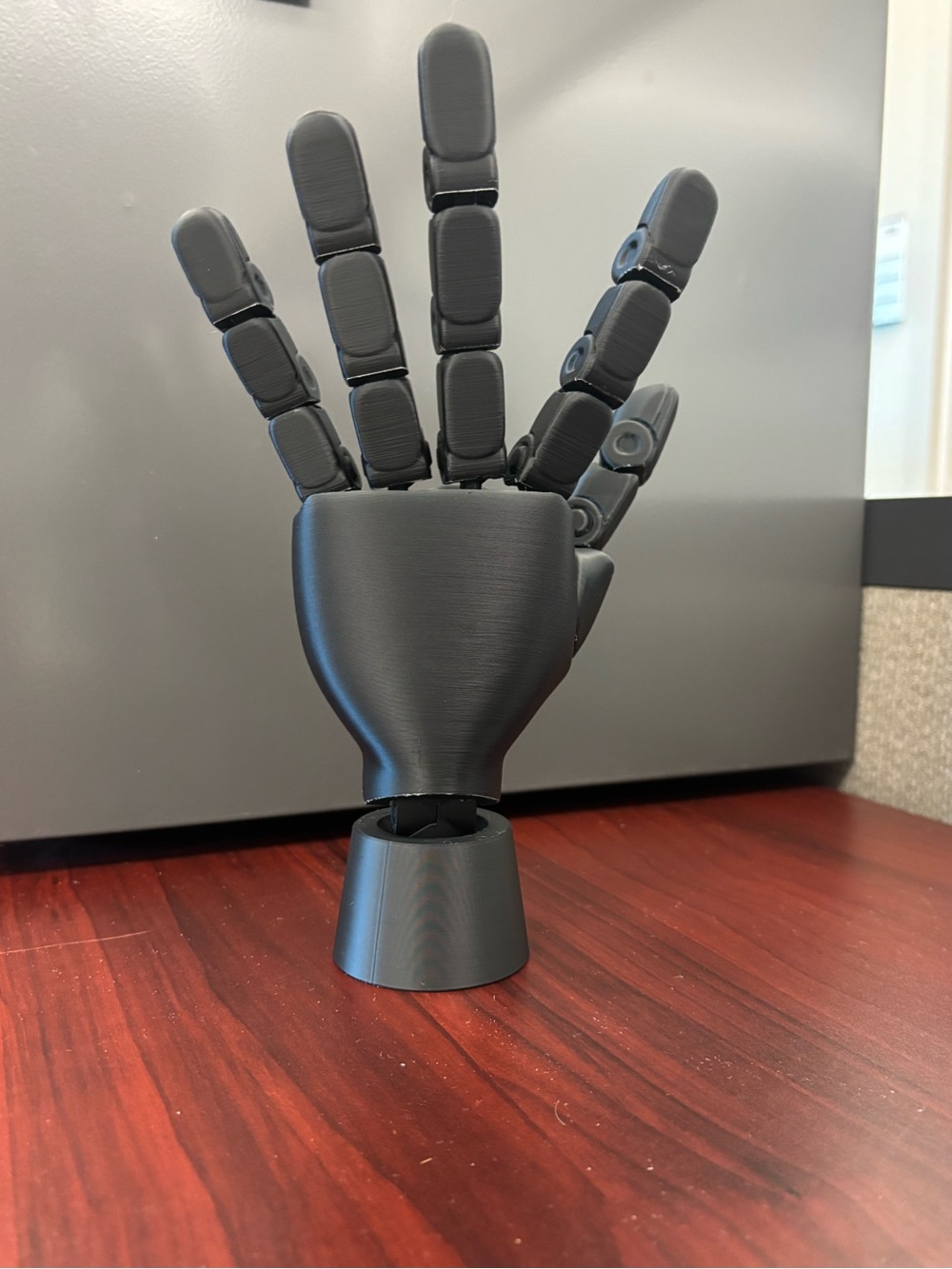 Black Articulated VR/AR Accessory Hand Model